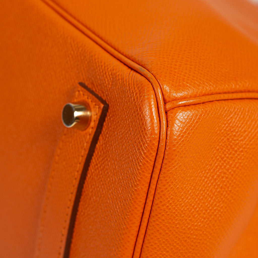 NEVER USED* Hermès Birkin 35 Epsom Orange GHW ○ Labellov ○ Buy and Sell  Authentic Luxury