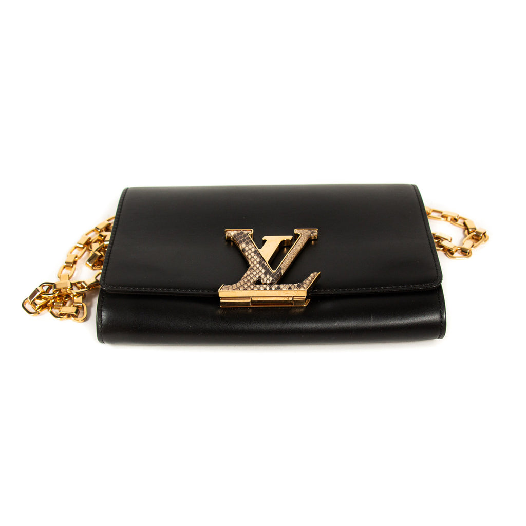 Buy Brand New & Pre-Owned Louis Vuitton Chain Louise Clutch Bag