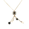 Chanel Pearl Logo Necklace