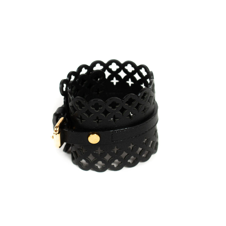Louis Vuitton Leather Wrap Bracelet