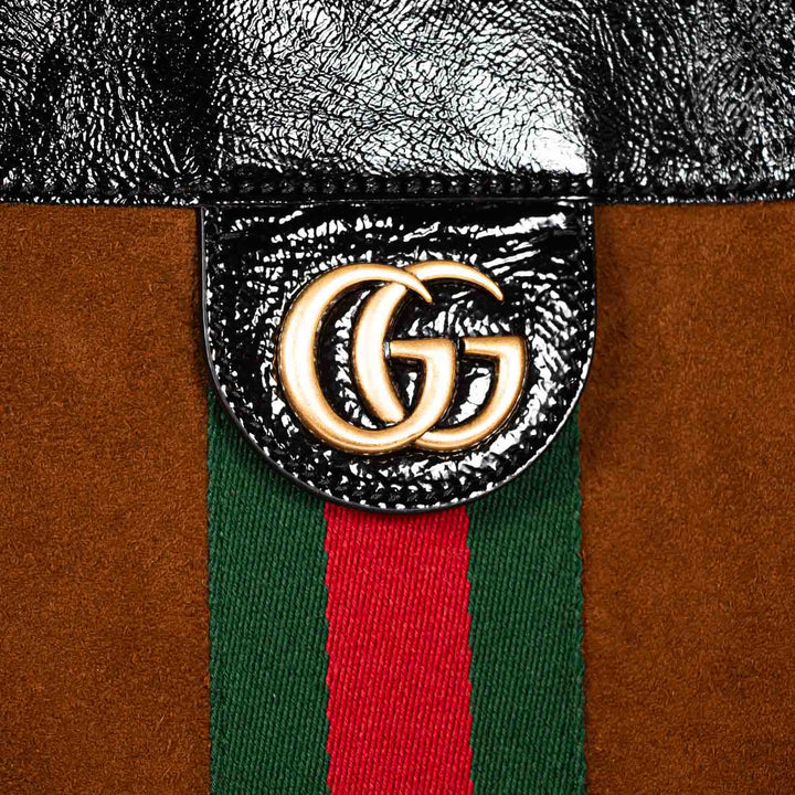 Gucci Large Ophidia Suede Tote