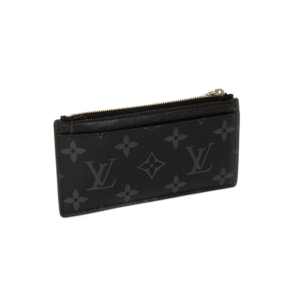 Louis Vuitton Key Pouch Monogram Eclipse Reverse in Coated Canvas with  Silver-tone - US