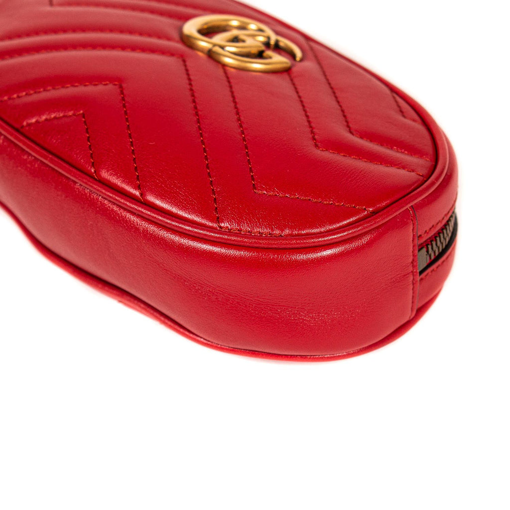 Gucci Marmont Matelassé Leather Belt Bag