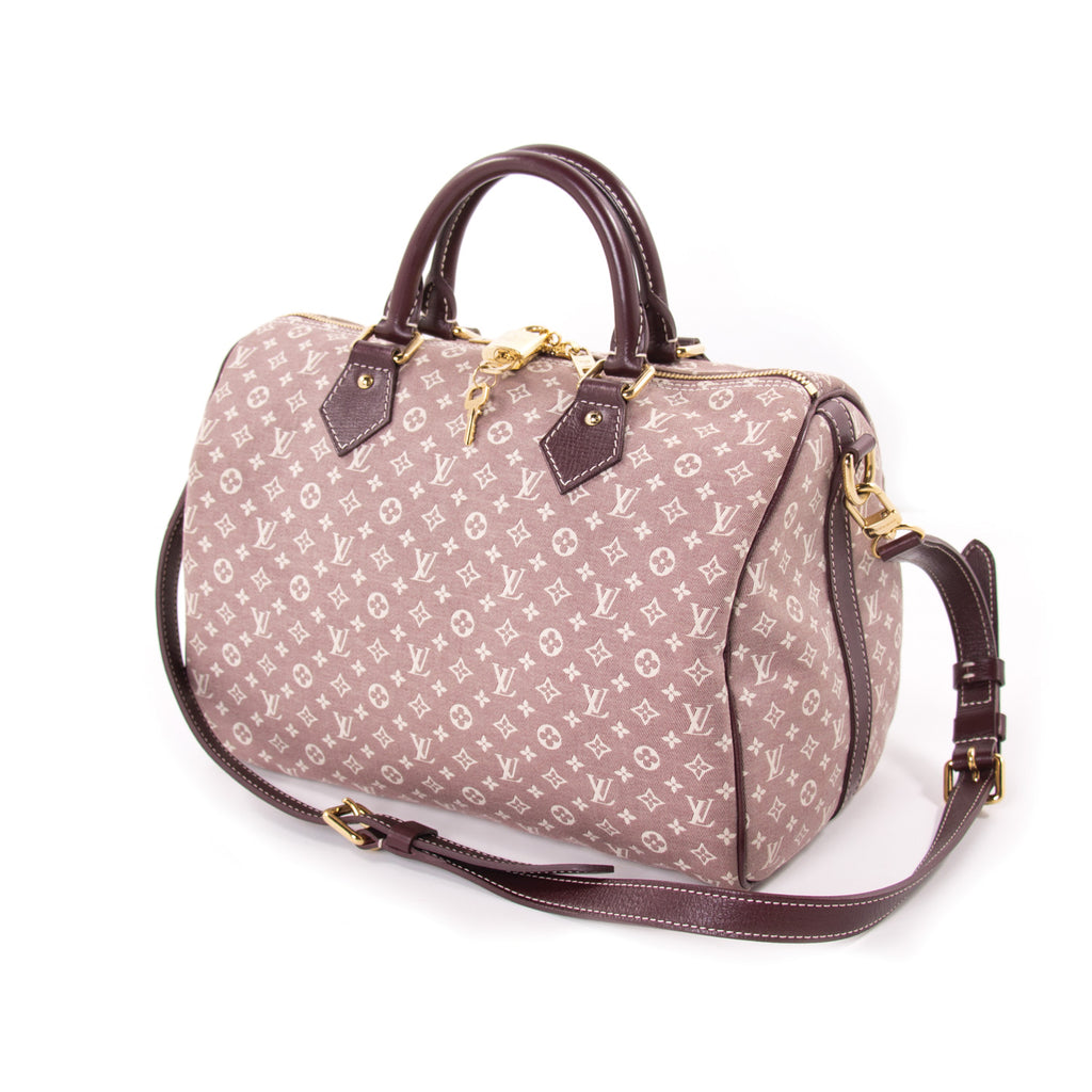 Louis Vuitton Sepia Monogram Mini Lin Idylle Speedy Bandouliere 30 with  Strap