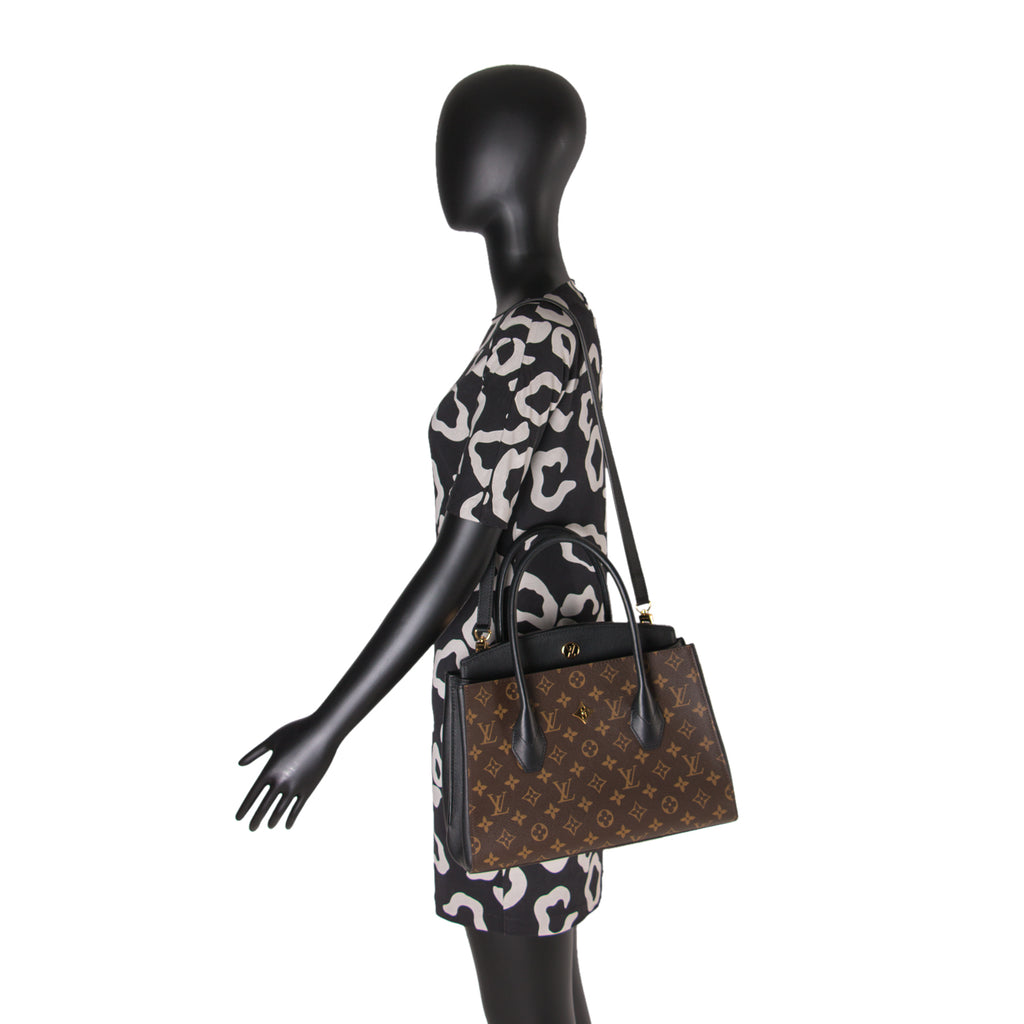 Louis Vuitton Florine Brown Canvas Handbag (Pre-Owned)