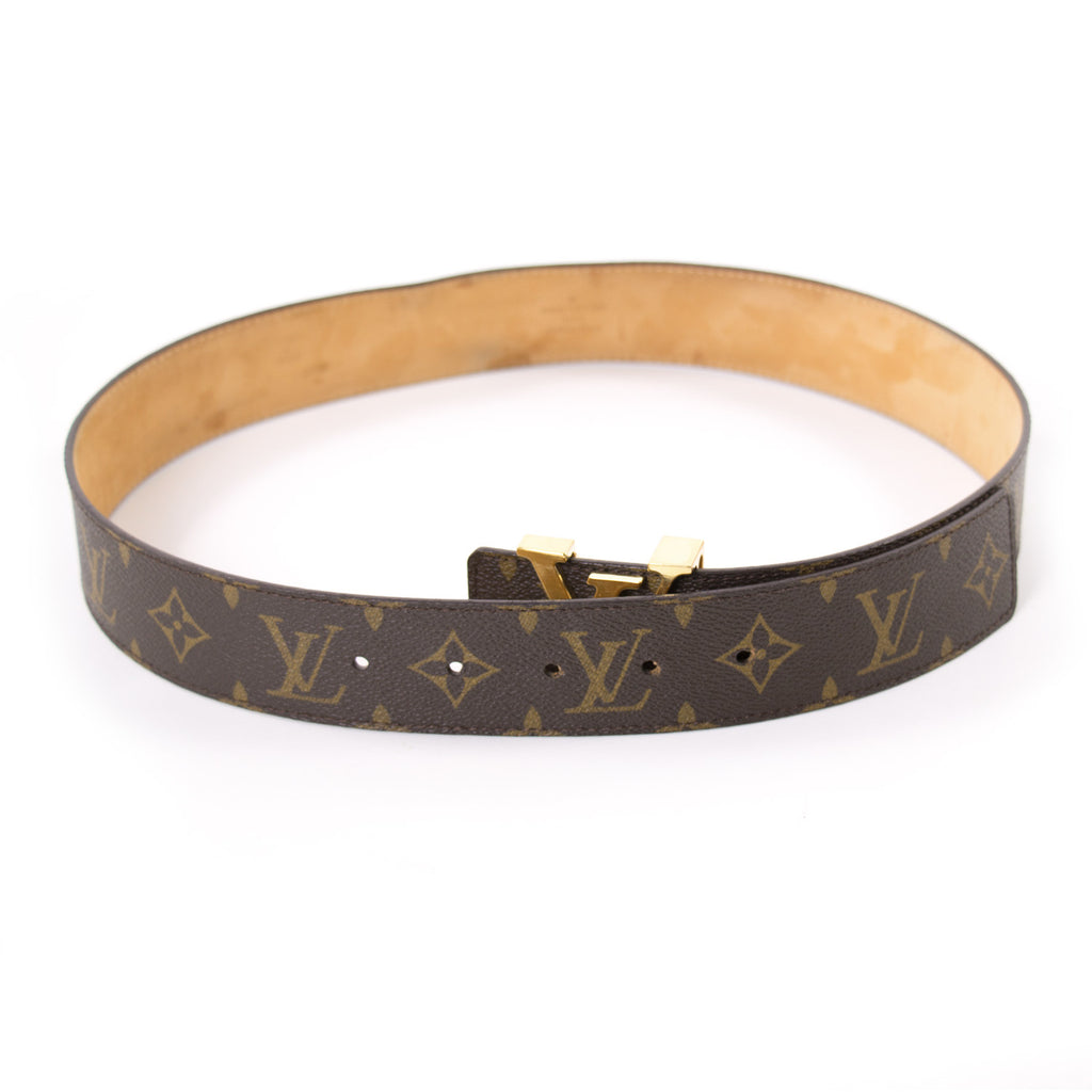 Louis Vuitton Louis Vuitton LV Initials Monogram Canvas Thin Belt