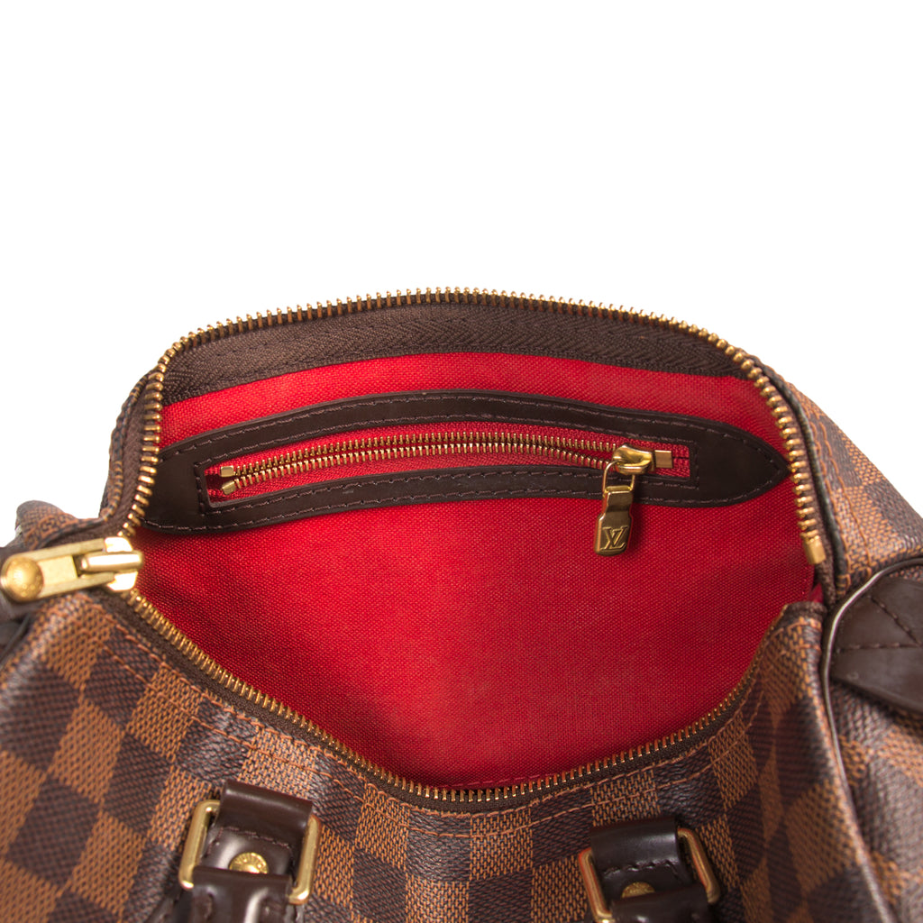 Louis Vuitton Damier Ebene Speedy 25 QJB0G40T0B262