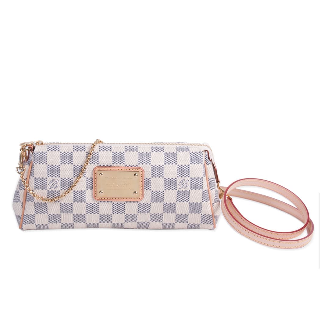 Louis Vuitton Damier Azur Eva Clutch Bags Louis Vuitton - Shop authentic new pre-owned designer brands online at Re-Vogue