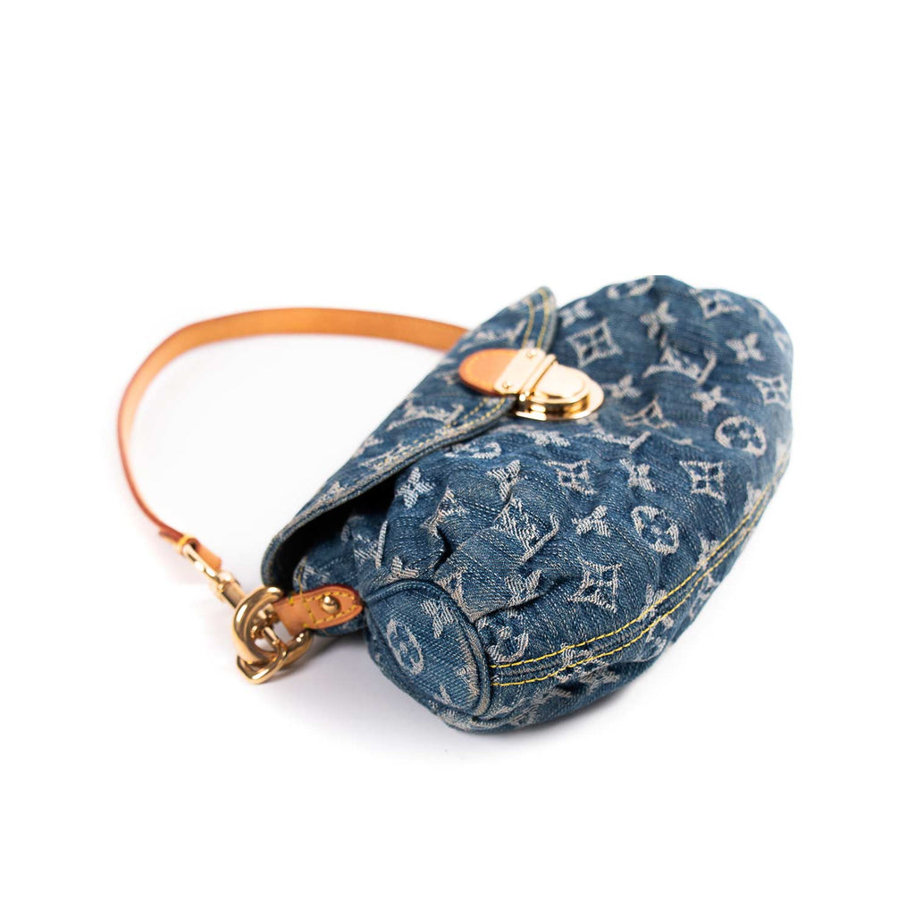 Louis Vuitton Denim Blue Mini Pleaty (Authentic Pre Owned