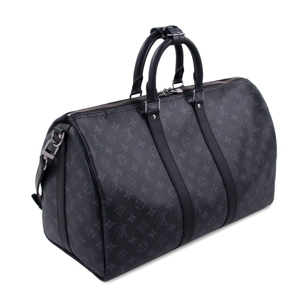 Pre-owned Louis Vuitton Keepall Bandouliere Monogram Eclipse