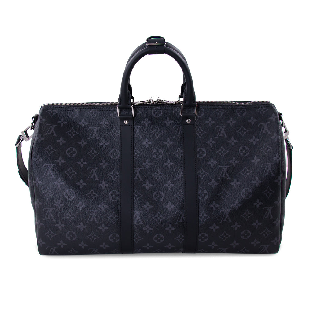 Authentic Louis Vuitton Monogram Eclipse Keepall Bandoulière 45