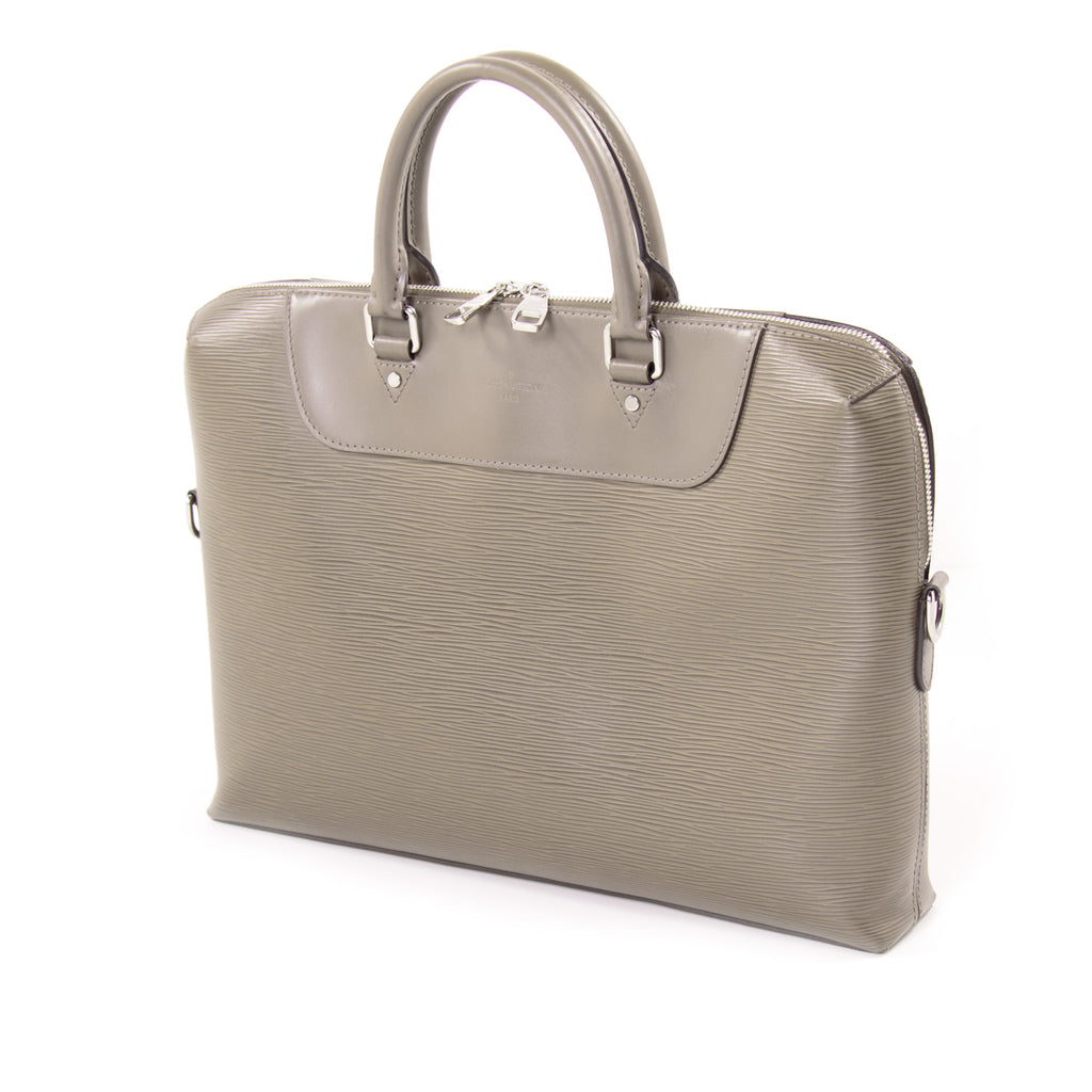 Porte documents jour leather satchel Louis Vuitton Beige in Leather -  33616873