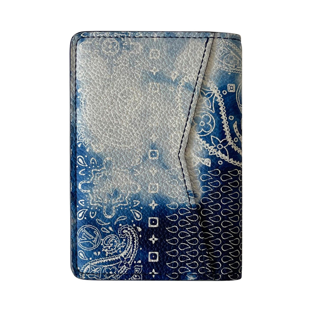 Louis Vuitton Slender Wallet Bandana (8 Card Slot) Monogram Bleached Blue  in Cowhide Leather - US