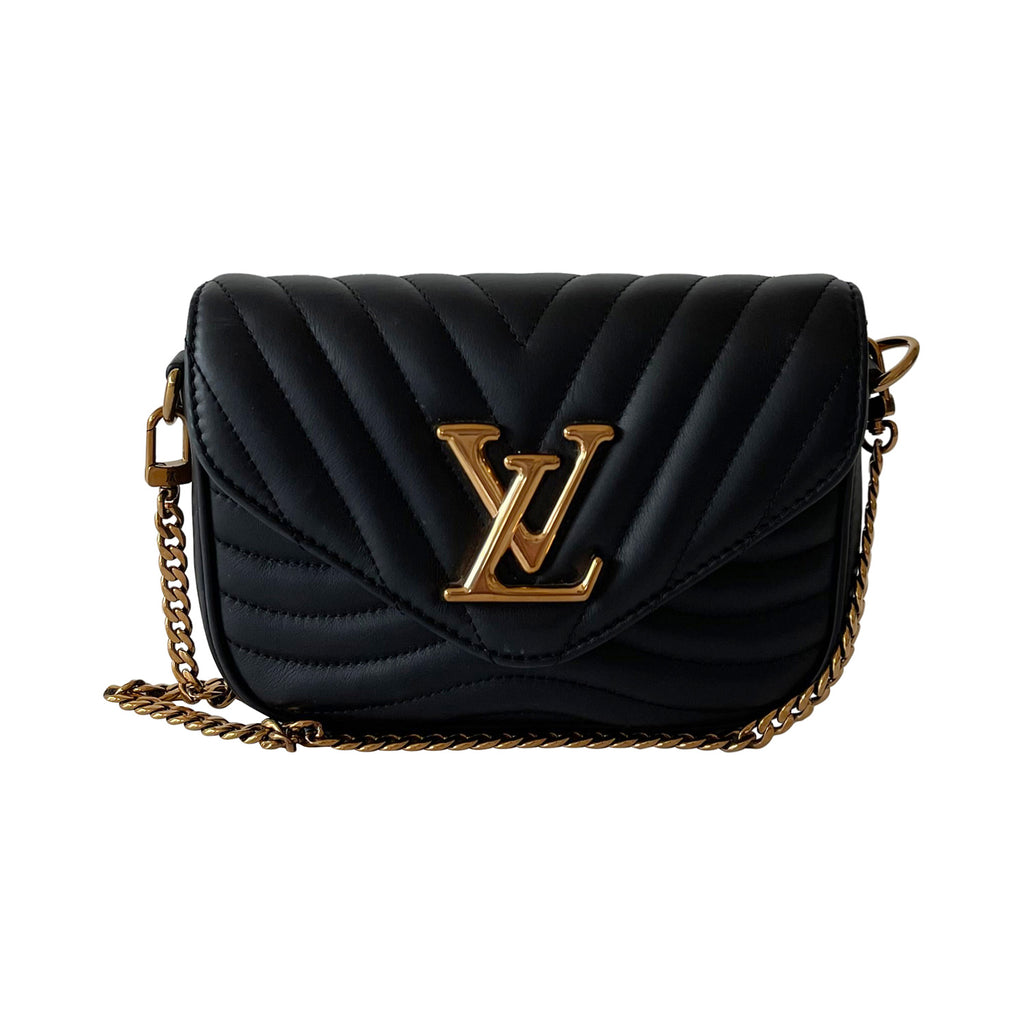 Louis Vuitton - New Wave Multi-Pochette Black Crossbody / Full Kit For Sale  at 1stDibs
