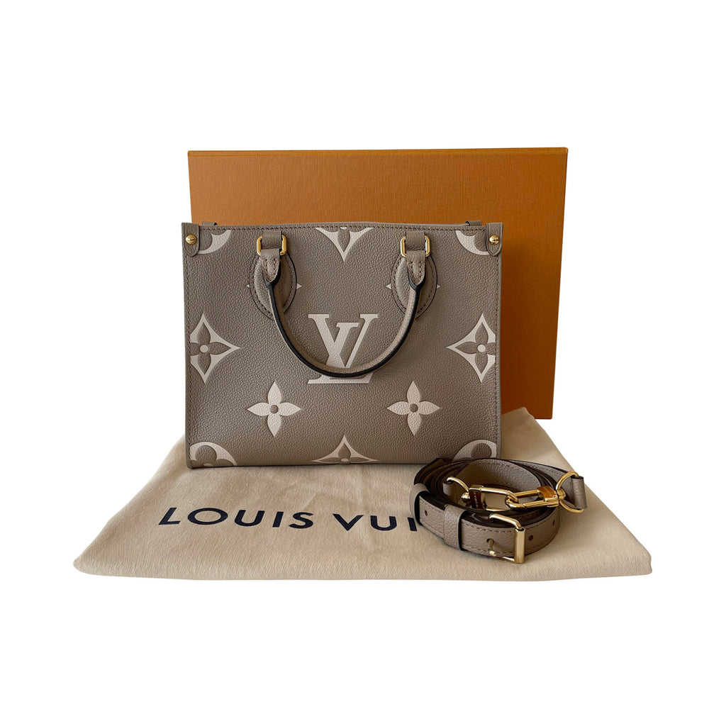 Louis Vuitton Black Giant Monogram Empreinte OnTheGo PM Gold Hardware, 2022  Available For Immediate Sale At Sotheby's
