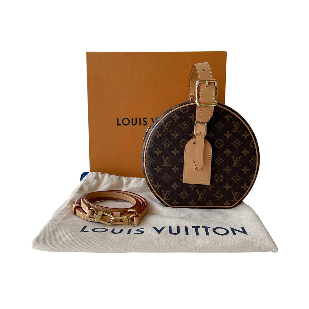 Louis Vuitton Monogram Canvas Petite Boite Chapeau Box Bag – I