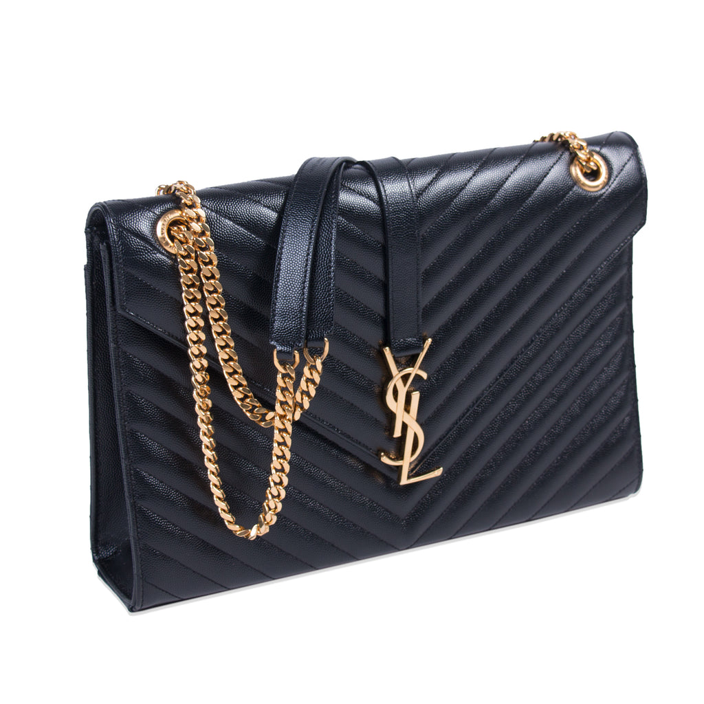 Shop authentic Saint Laurent Monogram Envelope Large Bag at revogue for ...