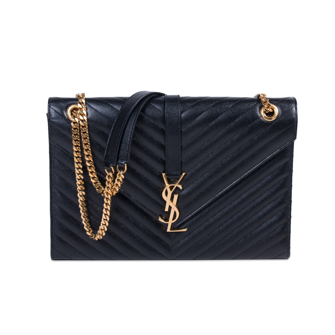 Saint Laurent Monogram Envelope Large Bag Bags Yves Saint Laurent - Shop authentic new pre-owned designer brands online at Re-Vogue