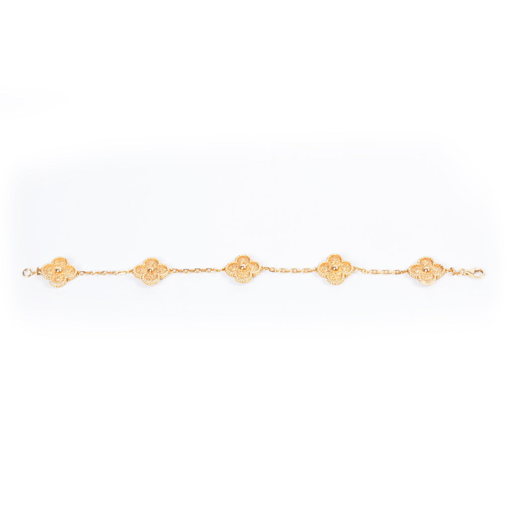 Van Cleef & Arpels Alhambra 5 Motifs Bracelet Accessories Van Cleef & Arpels - Shop authentic new pre-owned designer brands online at Re-Vogue