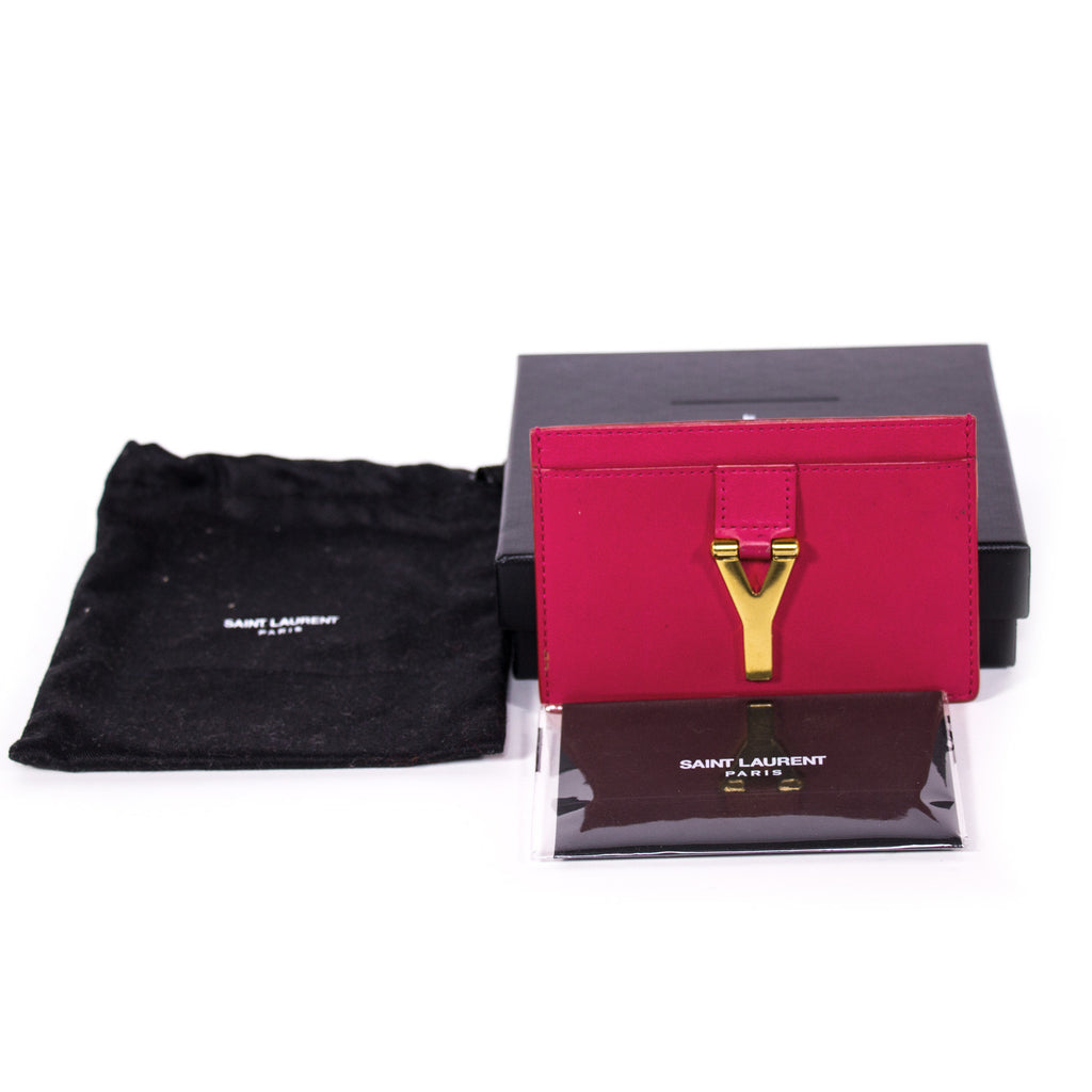 Saint Laurent Y Card Holder Accessories Yves Saint Laurent - Shop authentic new pre-owned designer brands online at Re-Vogue