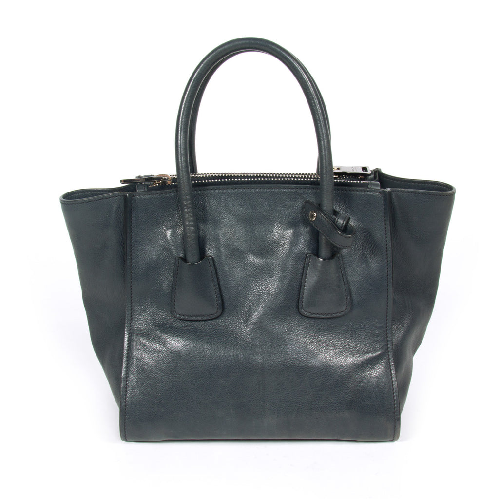 Prada Glace Calf Twin Tote - revogue