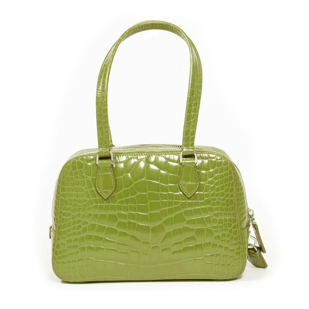 Prada Crocodile Bauletto Bag - revogue