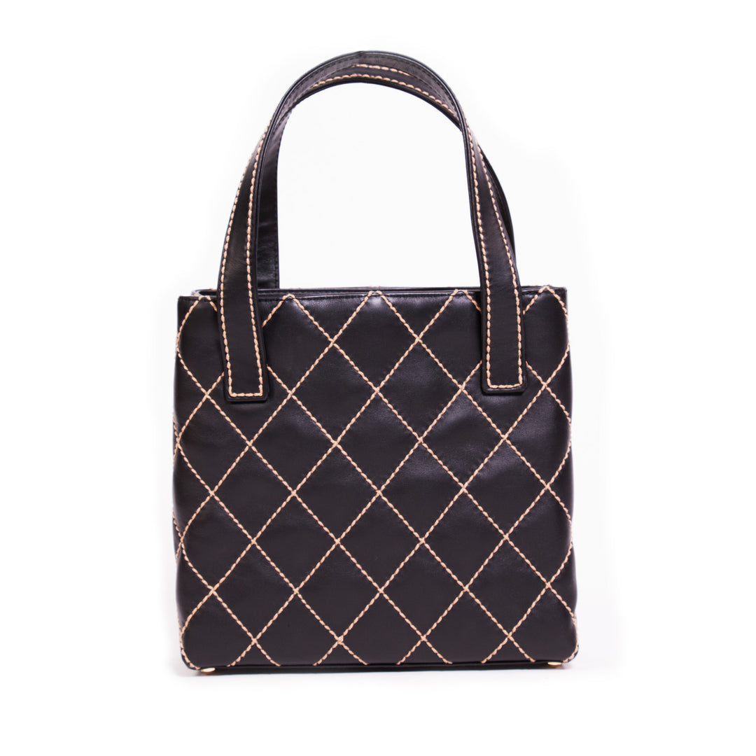 Chanel Quilted Surpique Bag - revogue