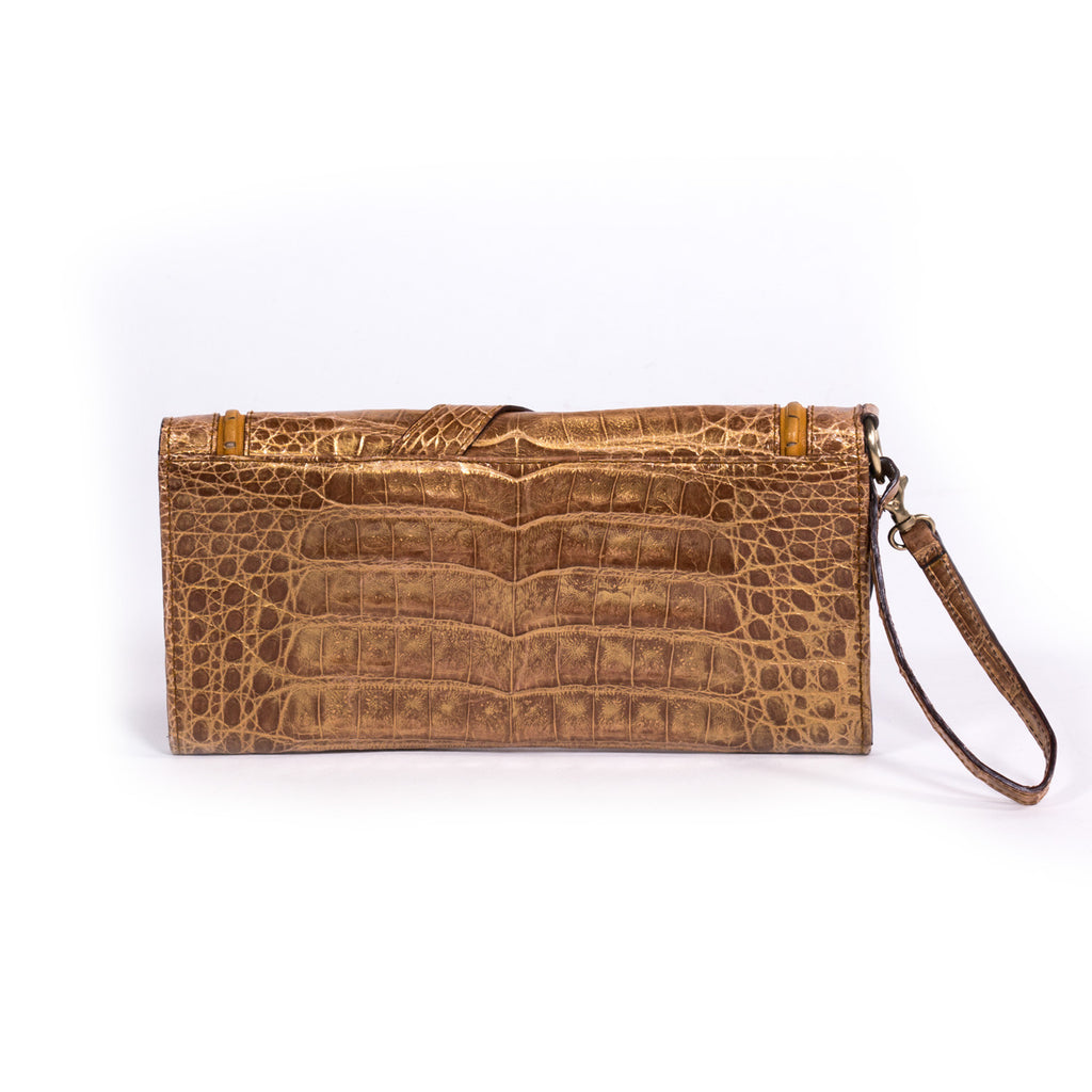 Dior Clutch Gaucho Crocodile - revogue