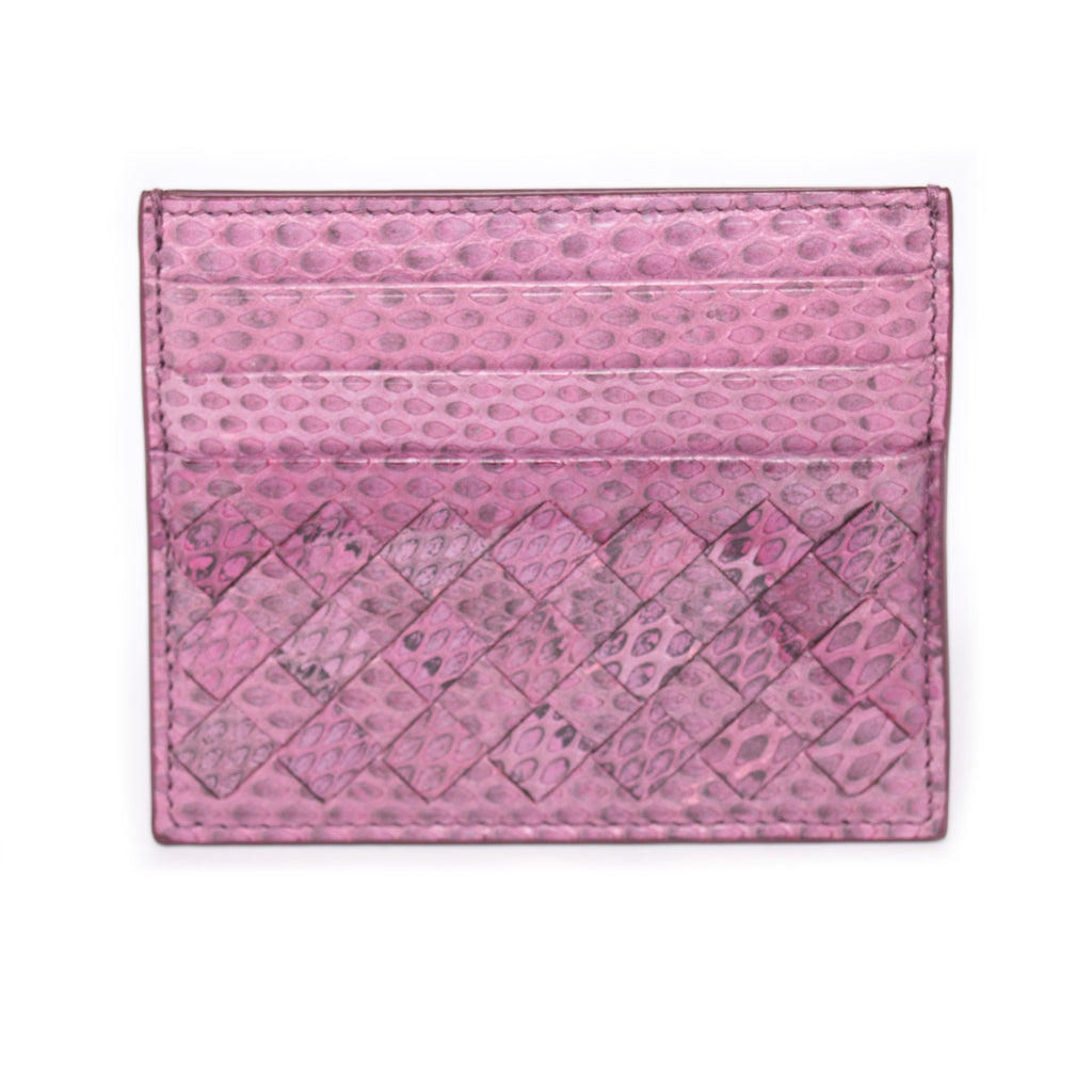 Bottega Veneta Intrecciato Snake Skin Card Holder Accessories Bottega Veneta - Shop authentic new pre-owned designer brands online at Re-Vogue