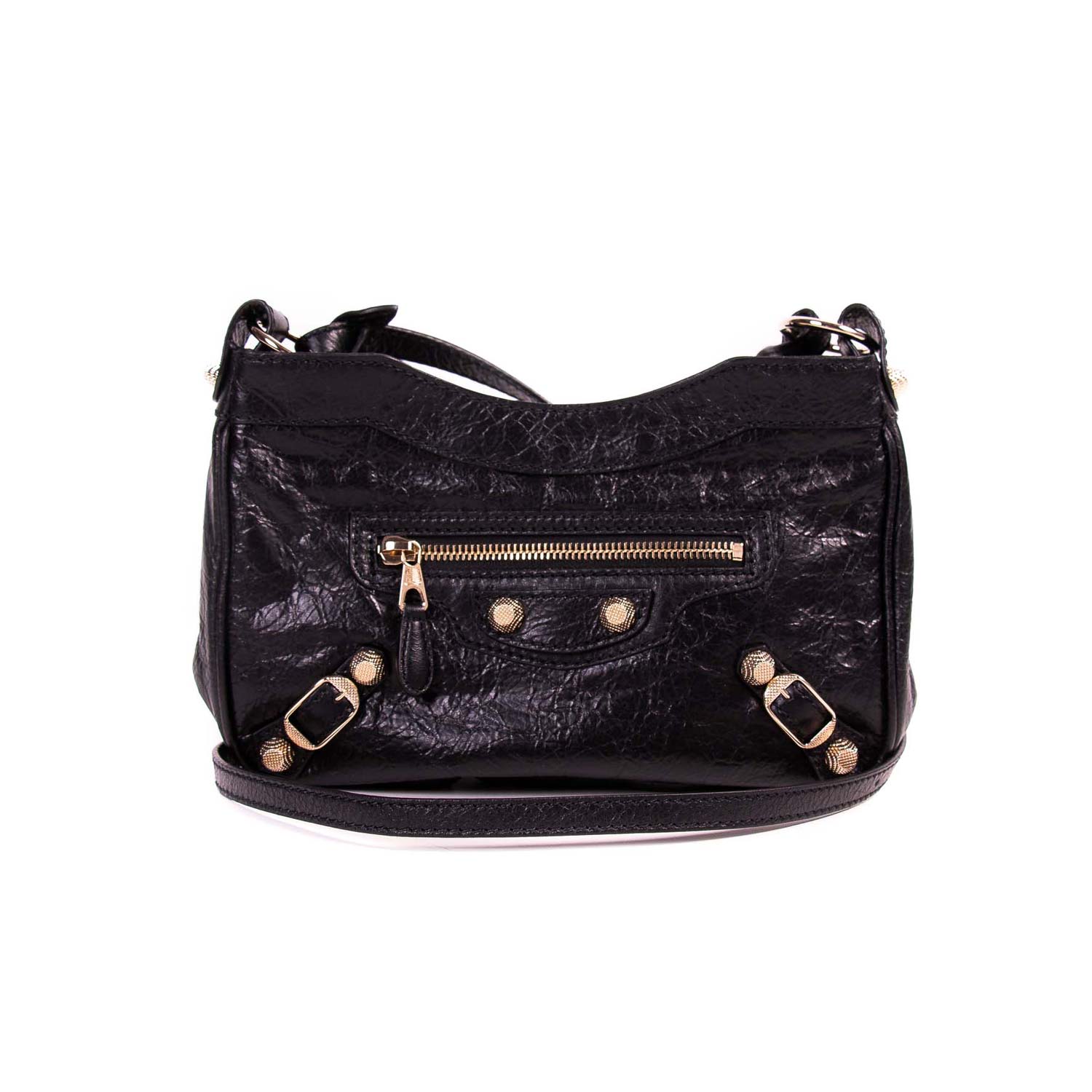 Balenciaga Giant City Mini Crossbody Bag in Black