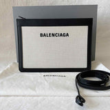 Balenciaga Leather-Trimmed Canvas Cross-Body Bag