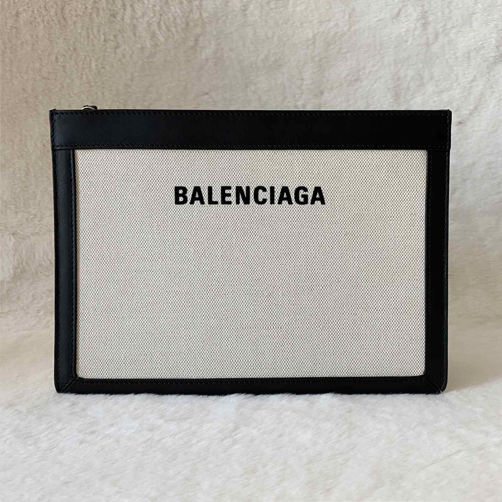 Balenciaga Leather-Trimmed Canvas Cross-Body Bag