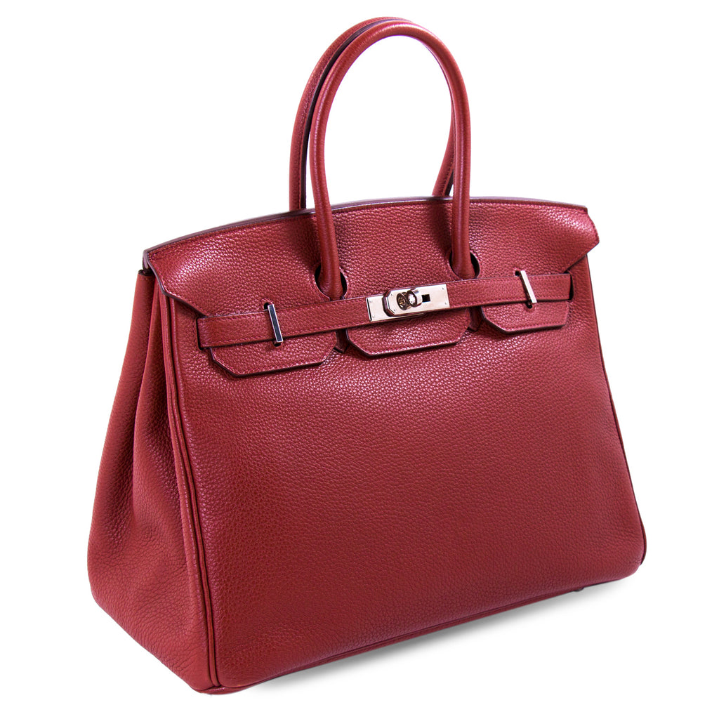 Hermès Birkin 35 Ruby Red Togo Bags Hermès - Shop authentic new pre-owned designer brands online at Re-Vogue