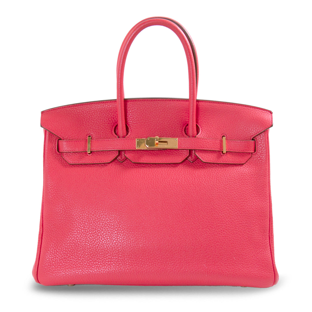 Hermès Birkin 35 Bougainvillier Clemence Leather Bags Hermès - Shop authentic new pre-owned designer brands online at Re-Vogue
