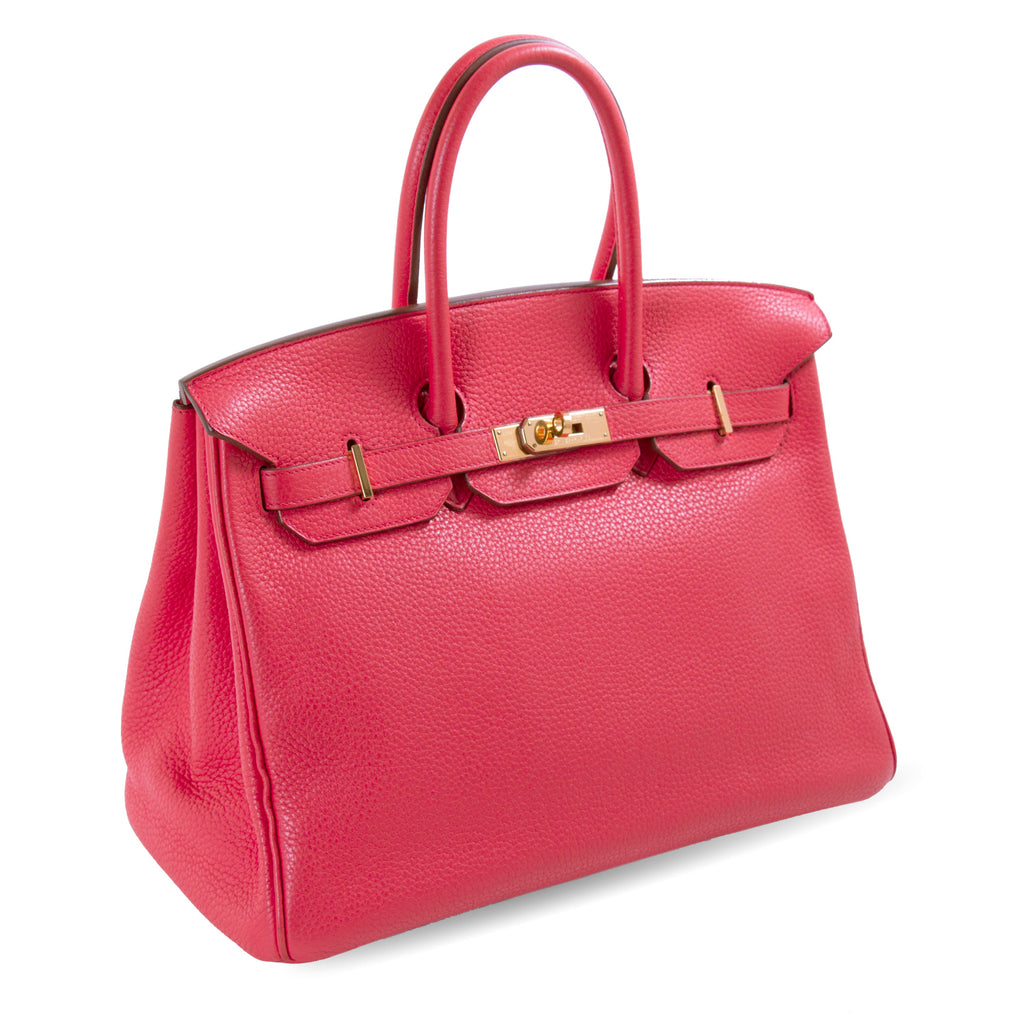 Hermès Birkin 35 Bougainvillier Clemence Leather Bags Hermès - Shop authentic new pre-owned designer brands online at Re-Vogue