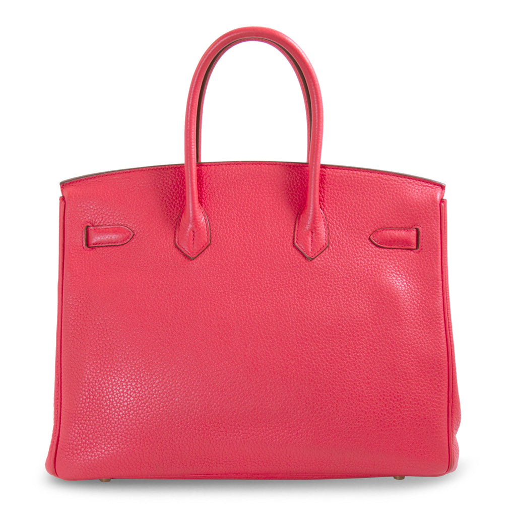 Hermès Birkin 35 Bougainvillier Clemence Leather Bags Hermès - Shop authentic new pre-owned designer brands online at Re-Vogue