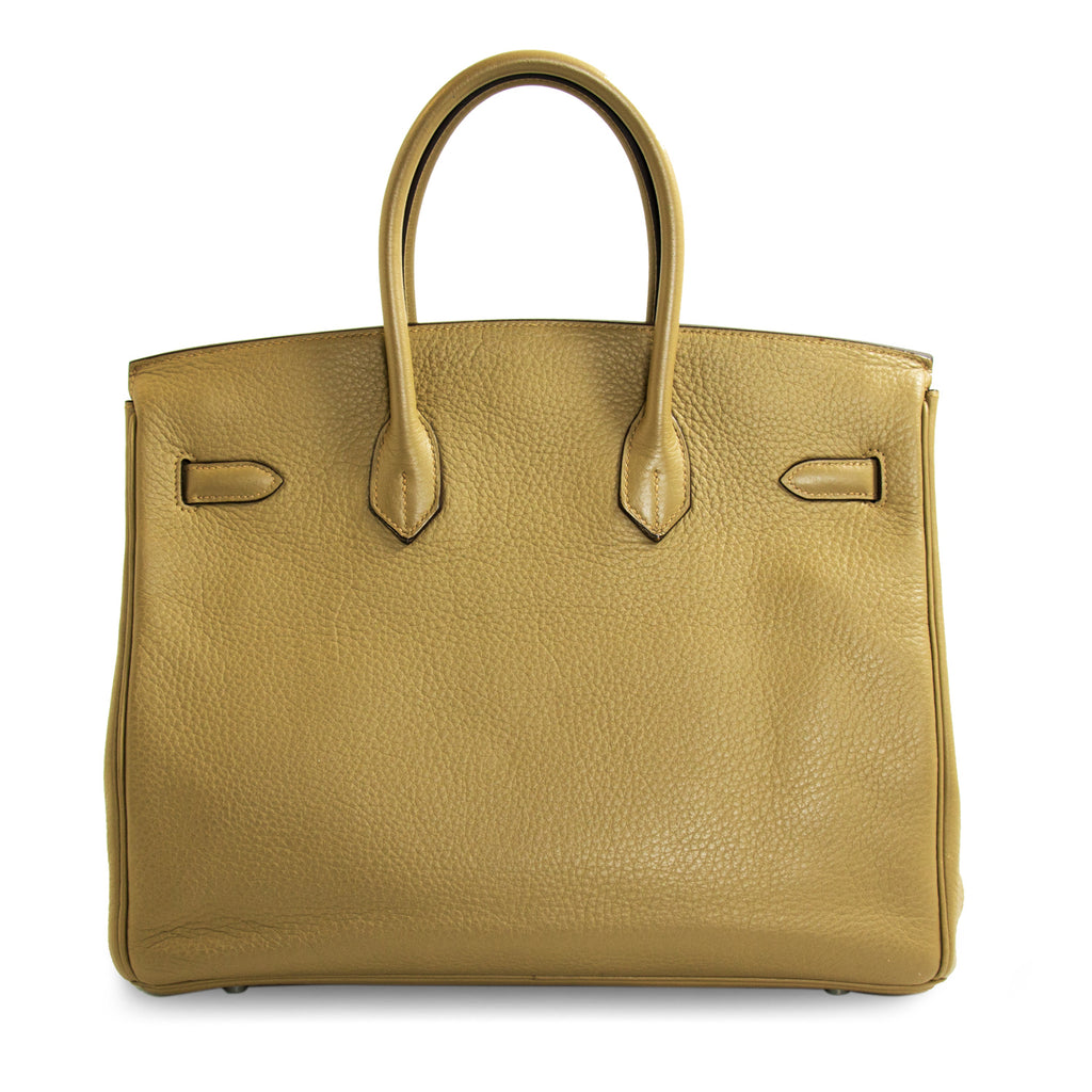 Hermès Birkin 35 Tabac Clemence Leather Bags Hermès - Shop authentic new pre-owned designer brands online at Re-Vogue