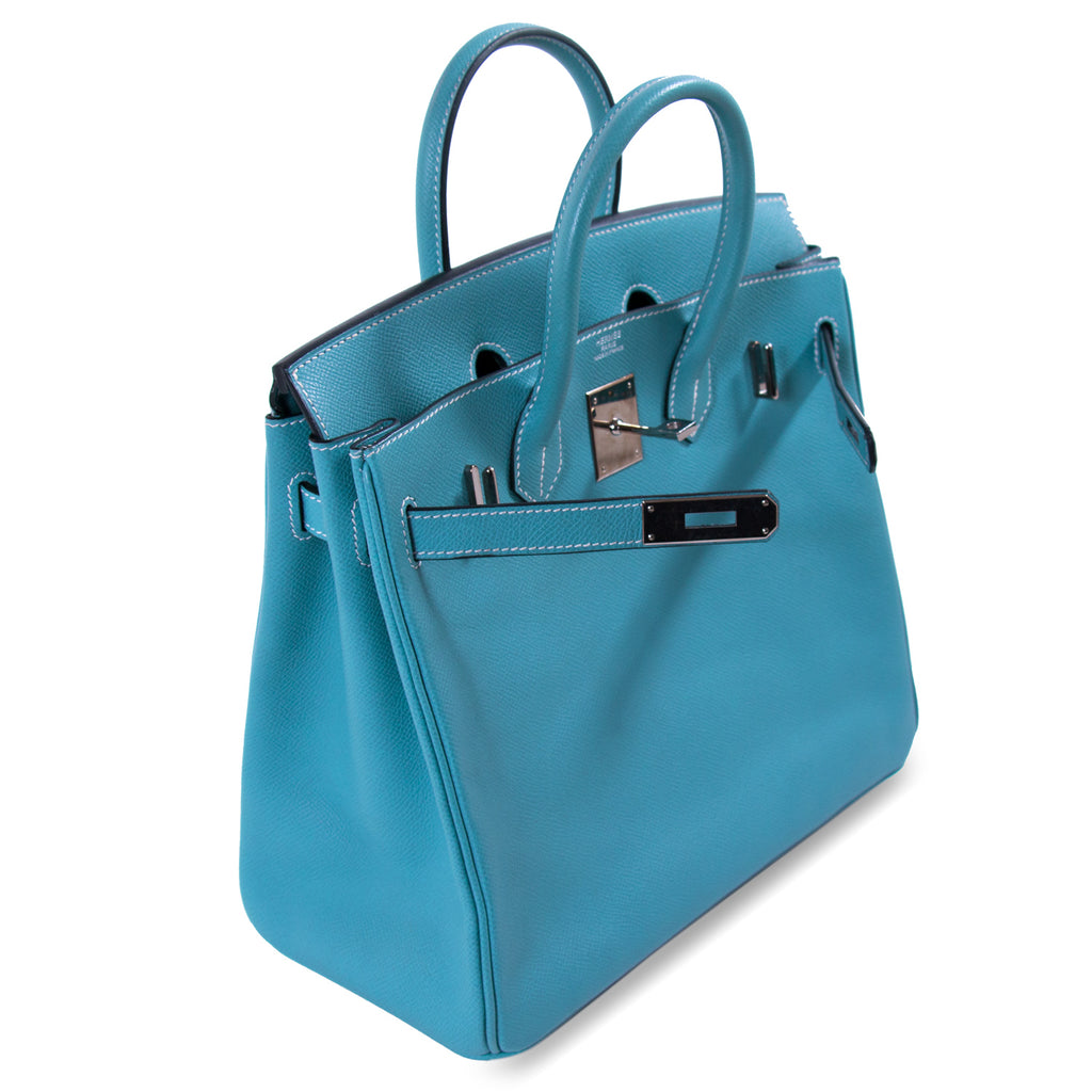 Shop authentic Hermès Birkin 28 HAC Blue Jean Epsom at revogue for