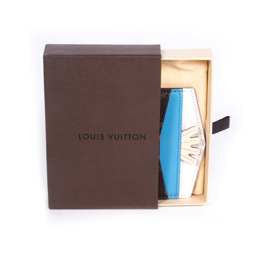 Limited Ed. Louis Vuitton Tribal Mask Monogram Blue Wallet On