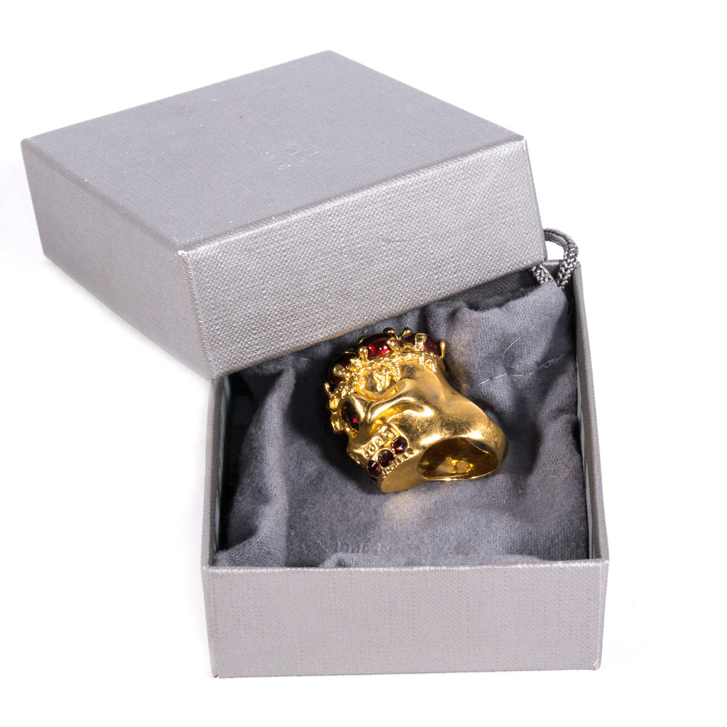 Alexander McQueen Skull Ring - revogue