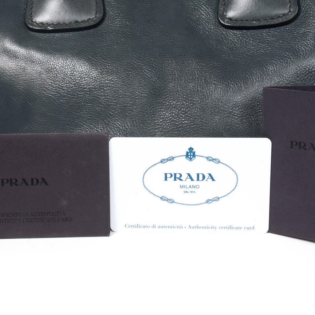 Prada Glace Calf Twin Tote - revogue