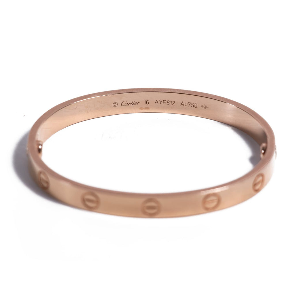 Cartier Rose Gold Love Bracelet Accessories Cartier - Shop authentic new pre-owned designer brands online at Re-Vogue