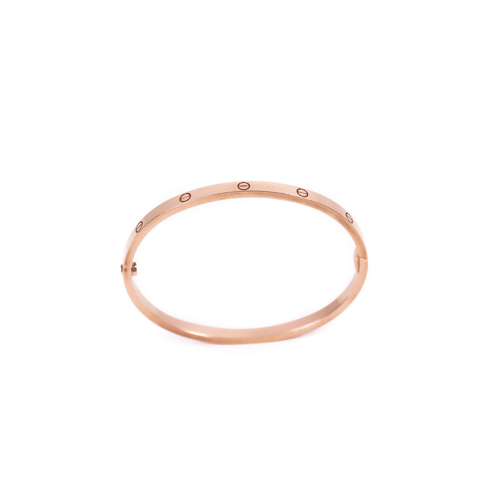 Cartier Rose Gold Love Bracelet SM Accessories Cartier - Shop authentic new pre-owned designer brands online at Re-Vogue