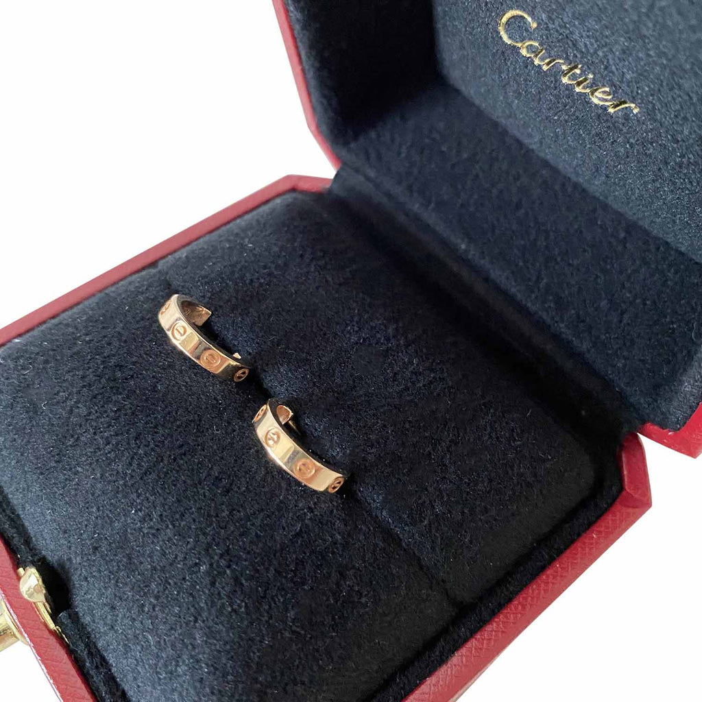 Cartier Rose Gold Love Earrings