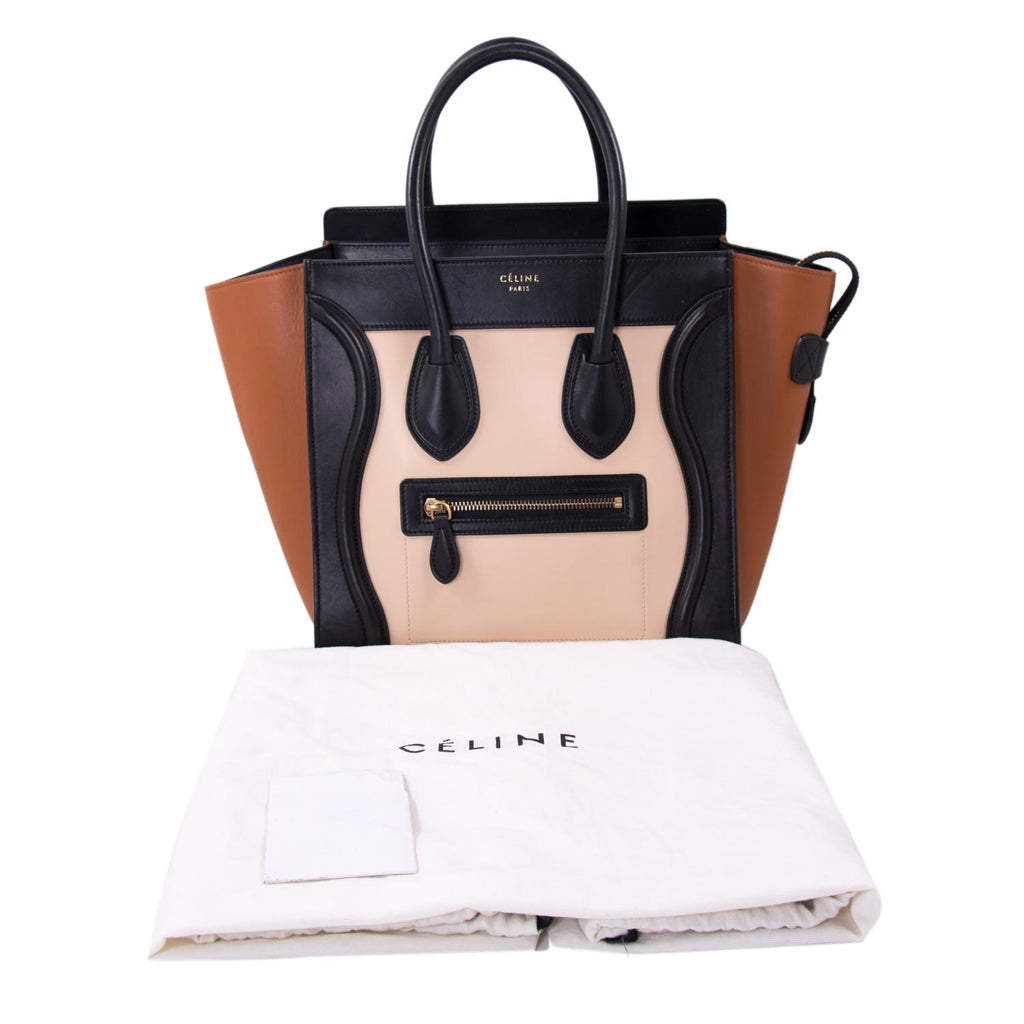 Celine Tricolor Micro Luggage Tote Bag Bags Celine - Shop authentic new pre-owned designer brands online at Re-Vogue