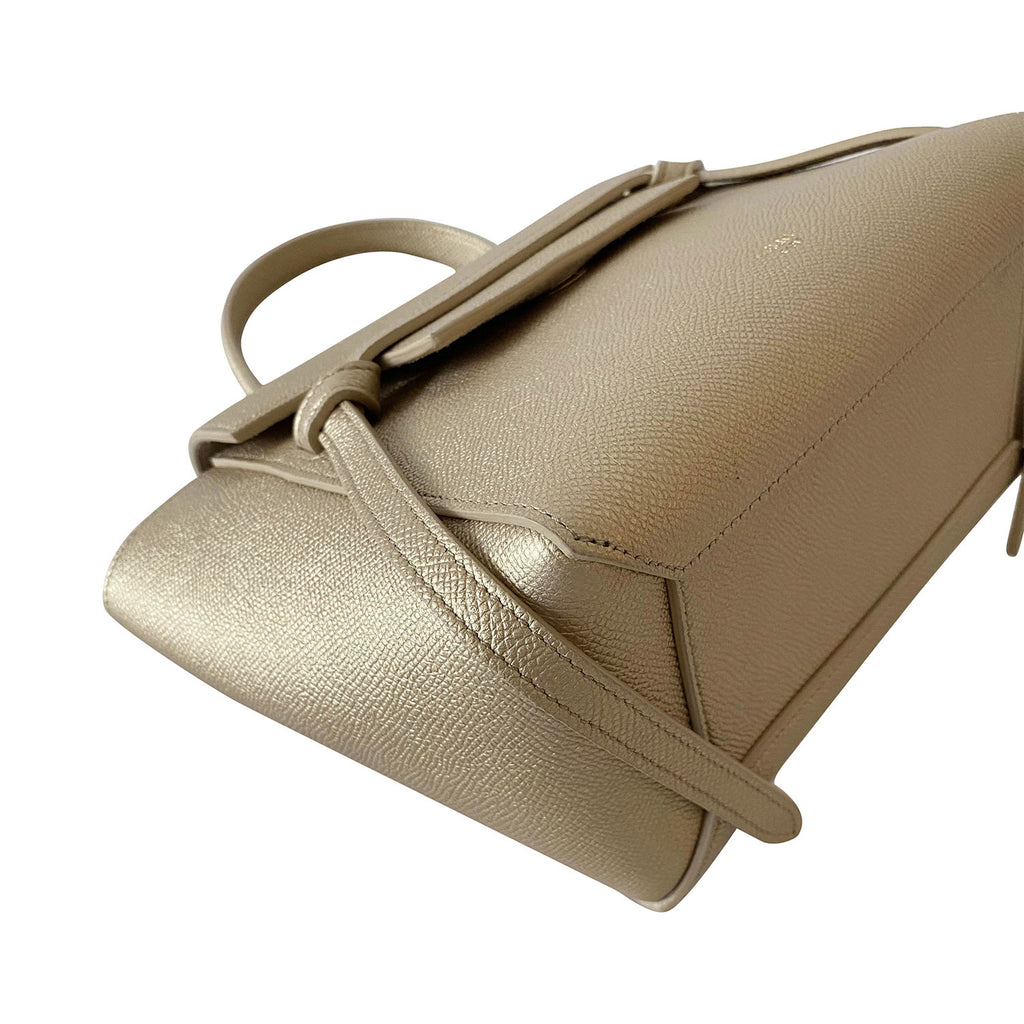Celine - Micro Belt Bag in Grained Calfskin Burgundy for Women - 24S
