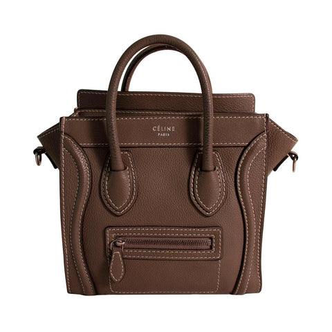 Celine Tricolor Mini Luggage Tote Bag