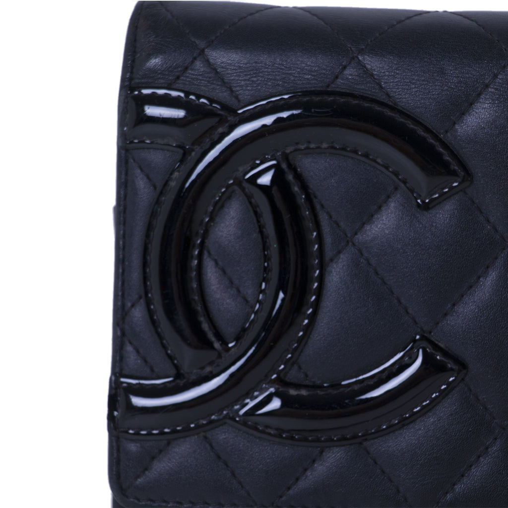 Shop authentic Chanel Cambon Black Wallet on Chain at revogue for