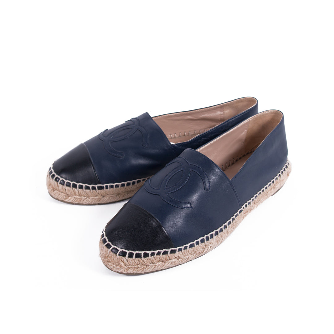 Chanel Lambskin Leather CC Espadrilles Shoes Chanel - Shop authentic new pre-owned designer brands online at Re-Vogue