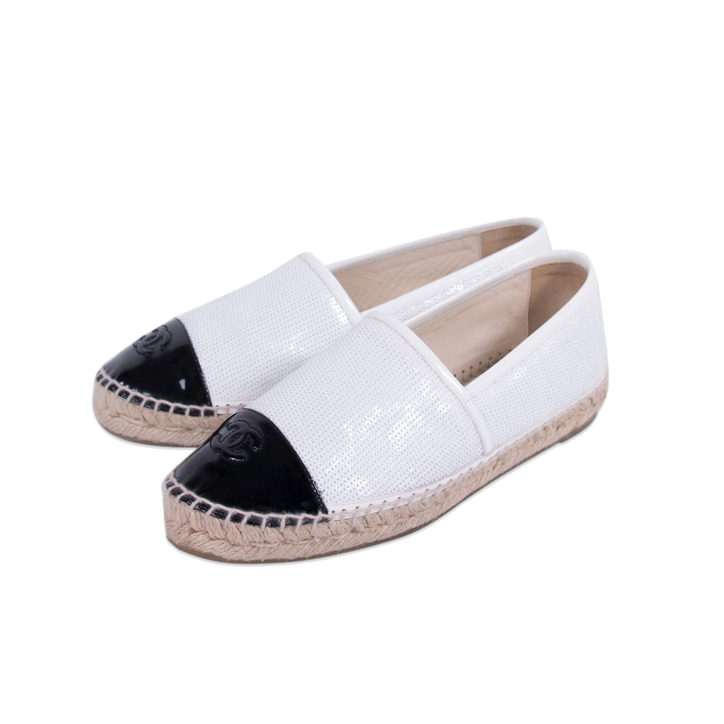 Chanel Sequin CC Espadrilles Shoes Chanel - Shop authentic new pre-owned designer brands online at Re-Vogue